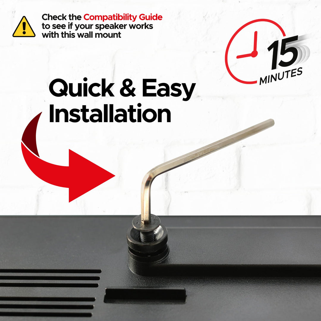 Solo 5 Wall Mount Kit for Bose Solo 5, Complete with All Mounting Hardware, Compatible with Series II, Designed in The UK by Soundbass