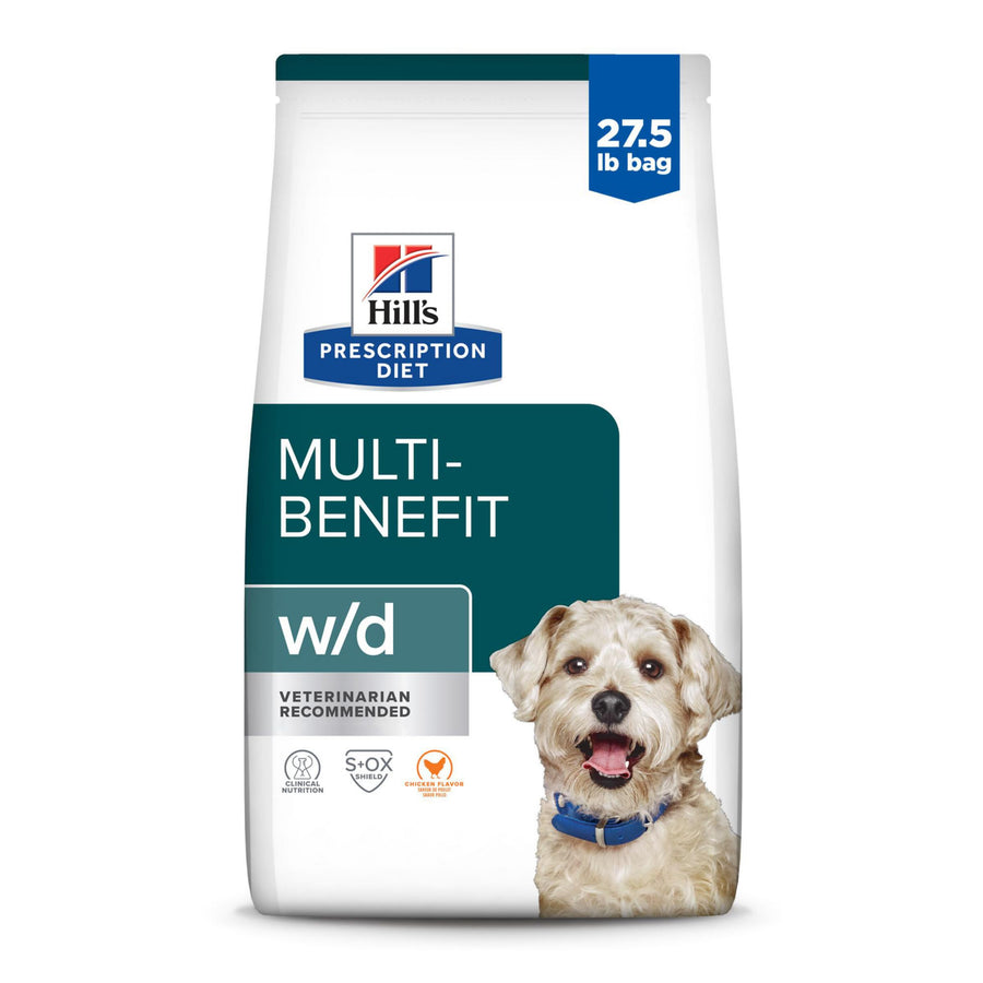 w/d Multi-Benefit Digestive/Weight/Glucose/Urinary Management Chicken Flavor Dry Dog Food, Veterinary Diet, 27.5 lb. Bag