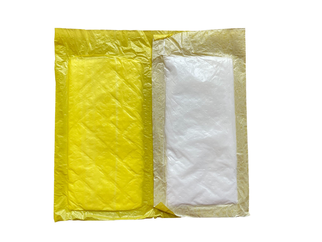 Absorbent Meat Pads Fish and Poultry Foam Tray Pads 40 Grams 4 x 7 (Yellow, 50)