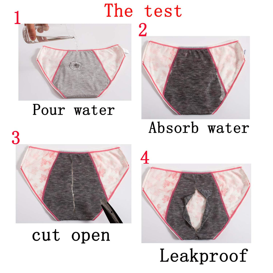 Cotton Teens Girls Period Underwear Leak Proof Start Period Kit Panties for Teen XS