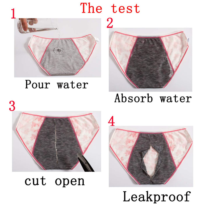 Cotton Teens Girls Period Underwear Leak Proof Start Period Kit Panties for Teen XS