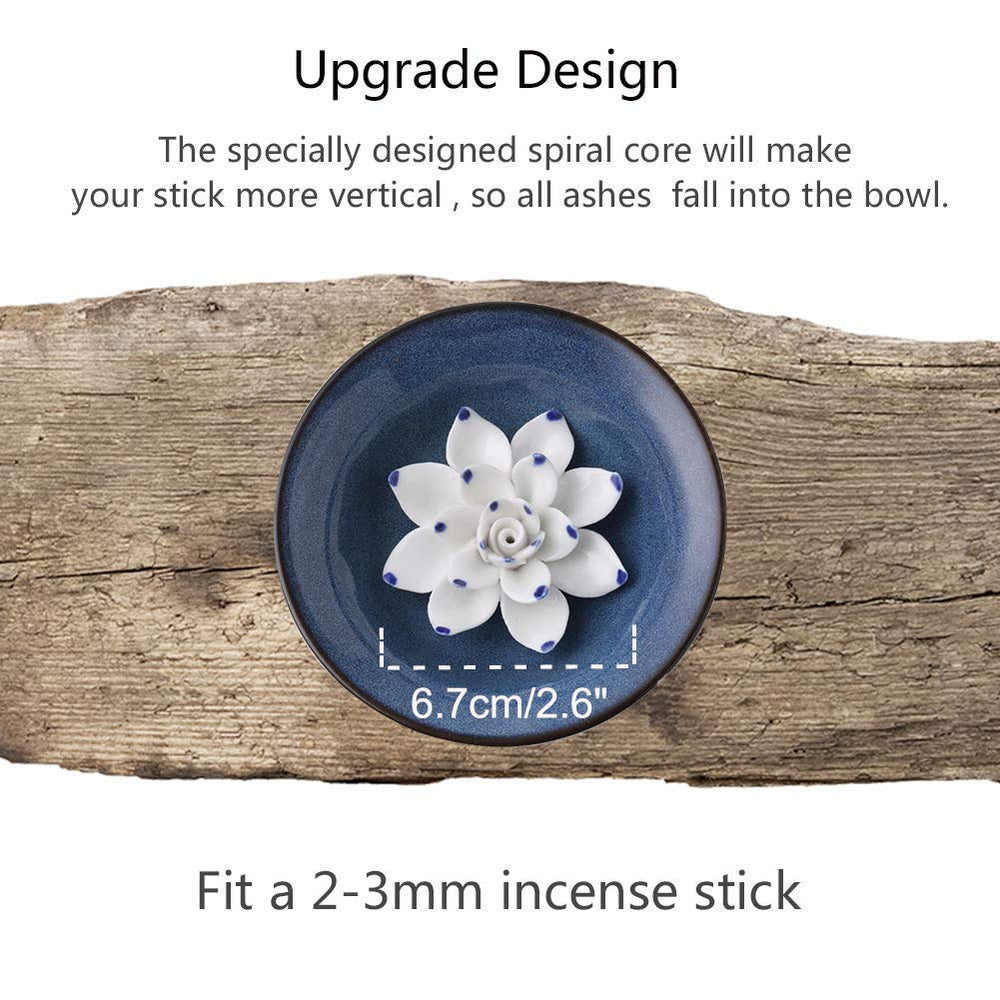 uniidea Incense Holder Ceramic Incense Burner Lotus Inc