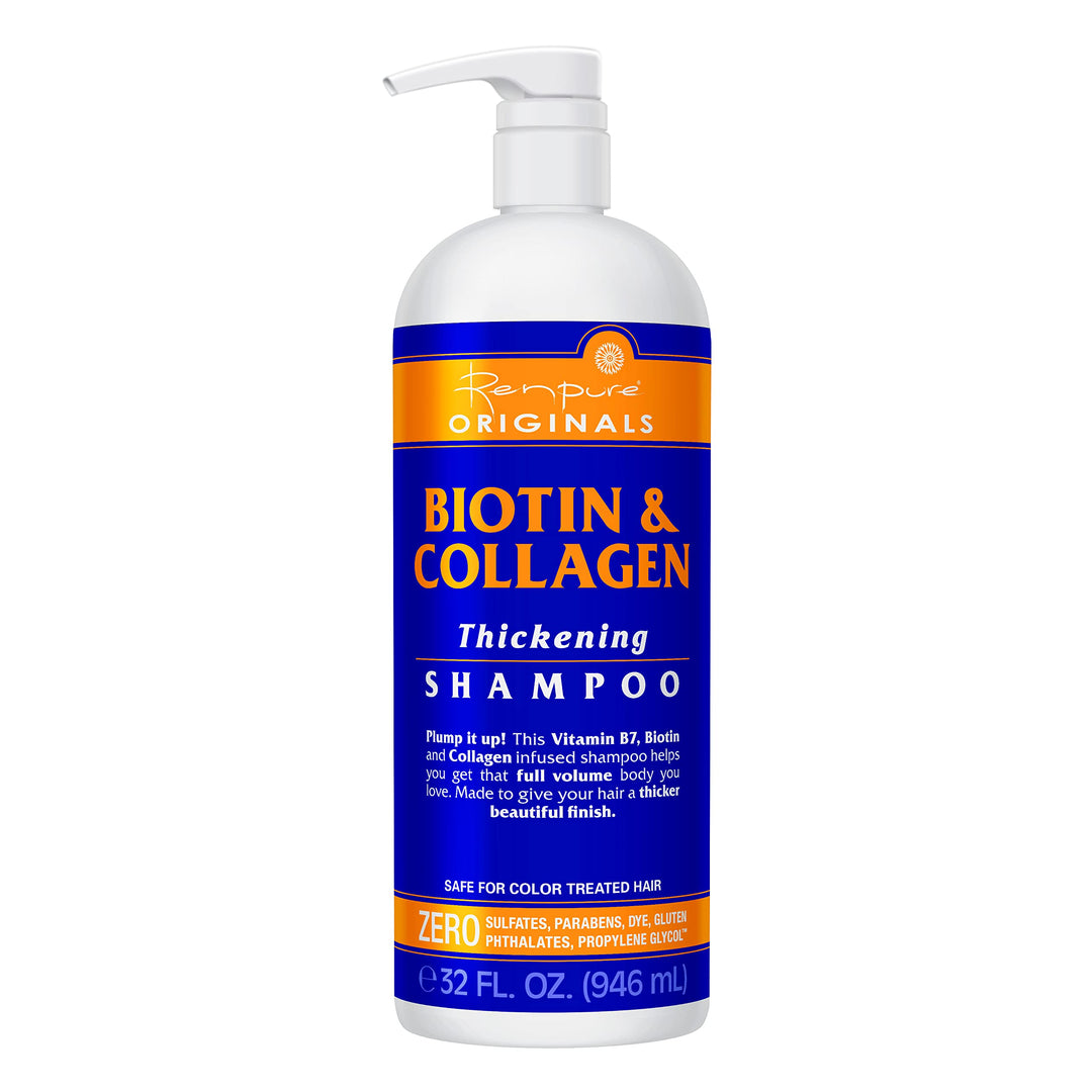 Renpure Originals Biotin &amp; Collagen Thickening Shampoo, 32 Fl Oz (Pack of 1)