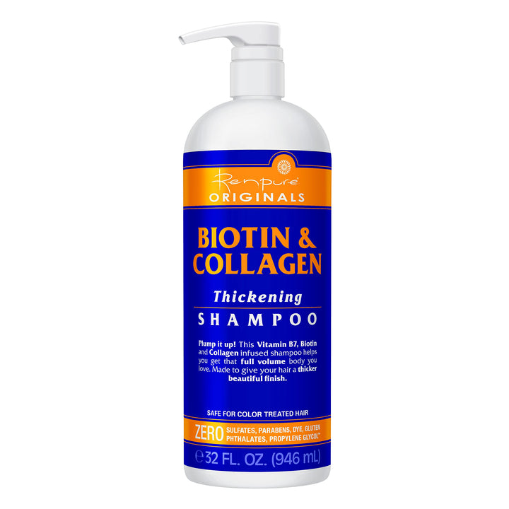 Renpure Originals Biotin &amp; Collagen Thickening Shampoo, 32 Fl Oz (Pack of 1)