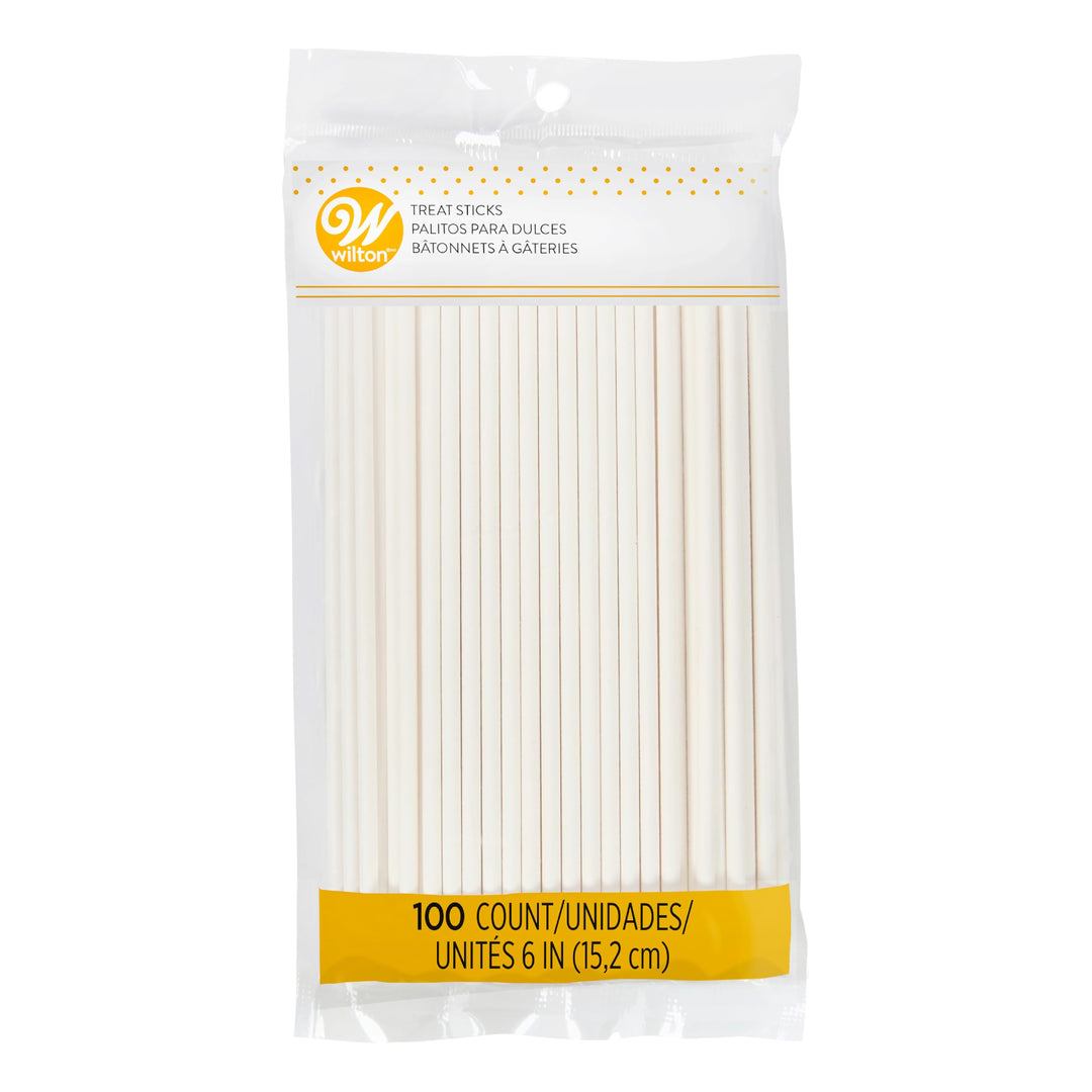 White 6-Inch Lollipop Sticks, Cake Pop Sticks, 100-Count Currenlty #1 item for lollipop sticks search