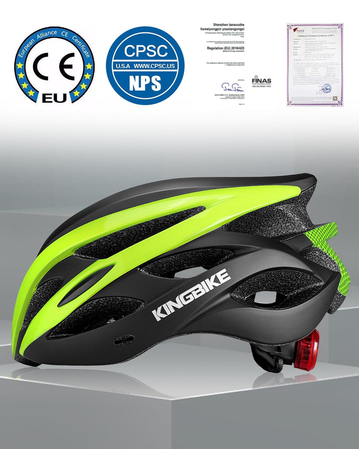 Bike Helmet Men Women Bicycle Adult Cycling Road Mountain MTB Helmets for Mens Womens Adults Casco para Bicicleta with Safety Light Portable Bag Accessories