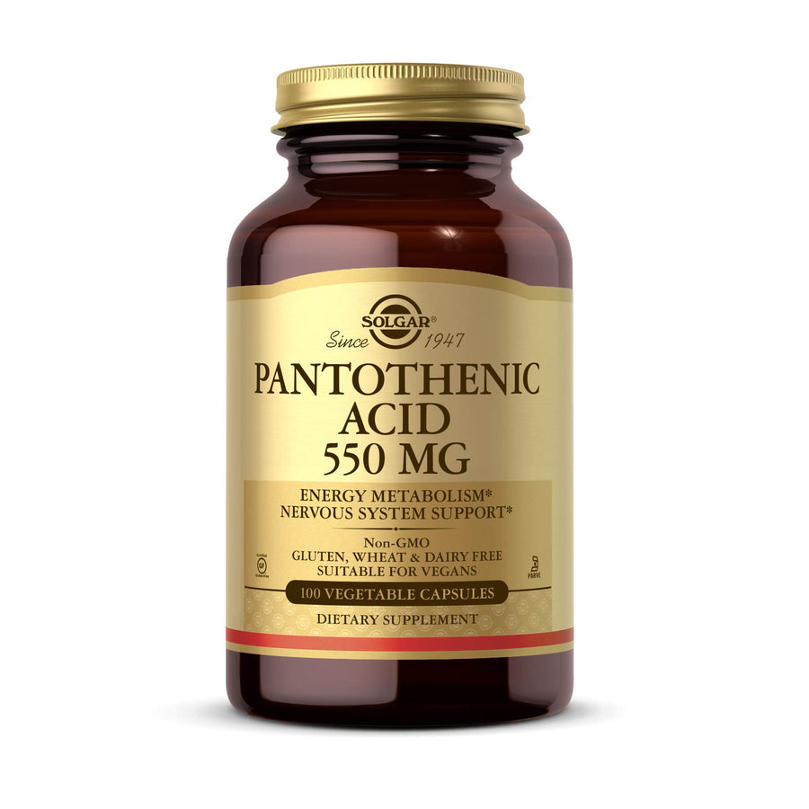 Solgar Pantothenic Acid 550 mg Vegetable Capsules Vitam