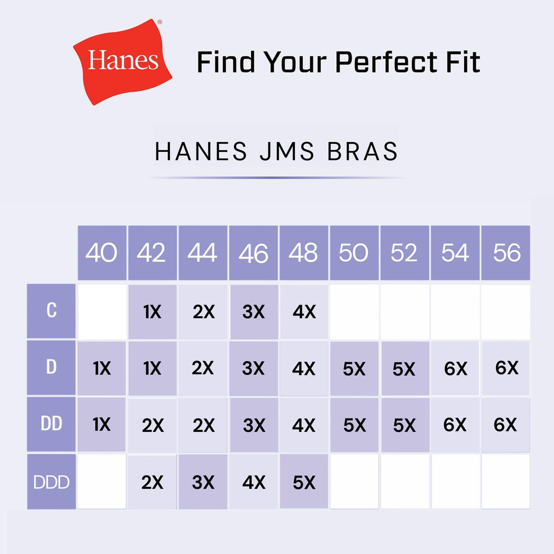 womens Pure Comfort Plus Size Mj1263 Bra, White, 6X-Large US