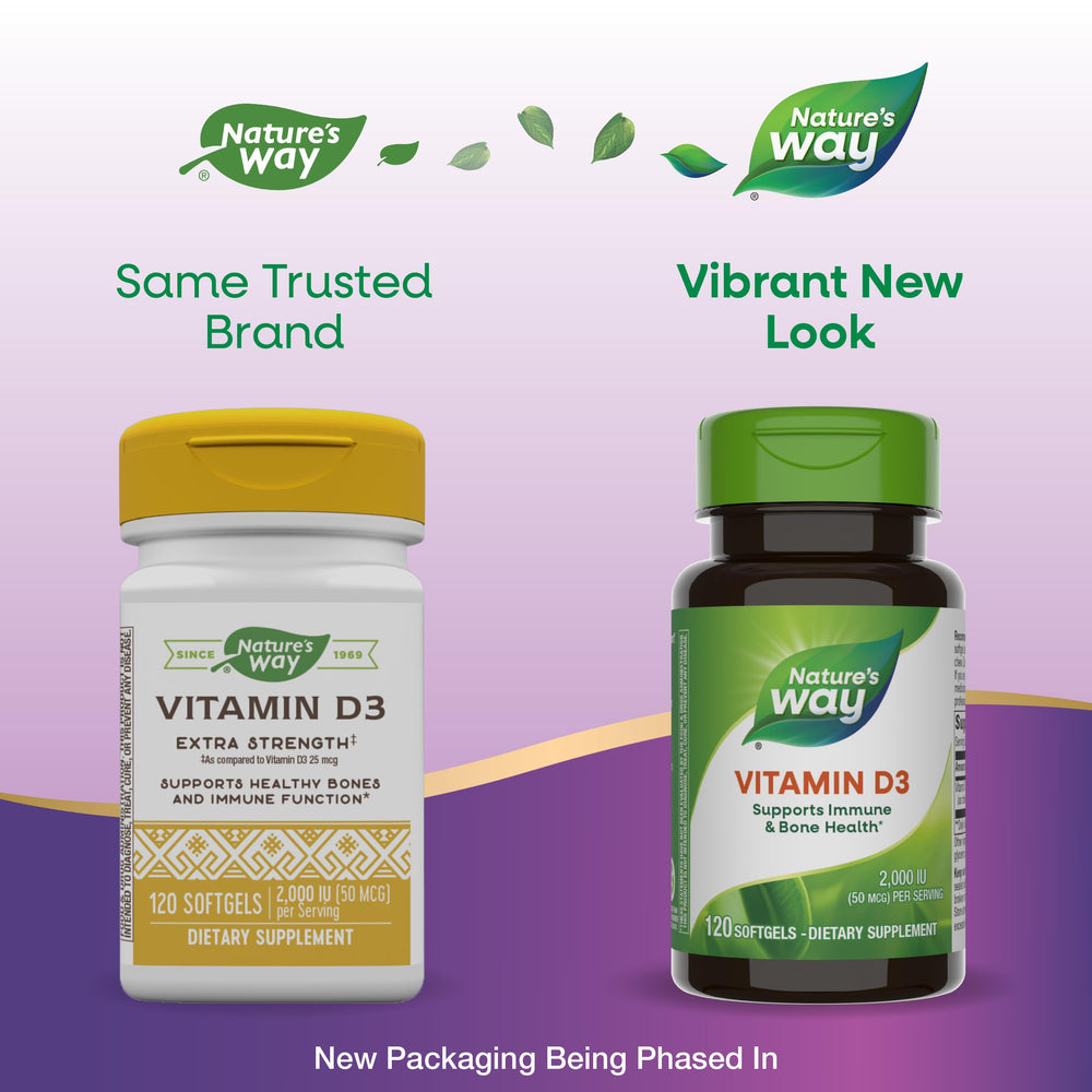 Nature's Way Vitamin D3 Extra Strength**, Bone Heal