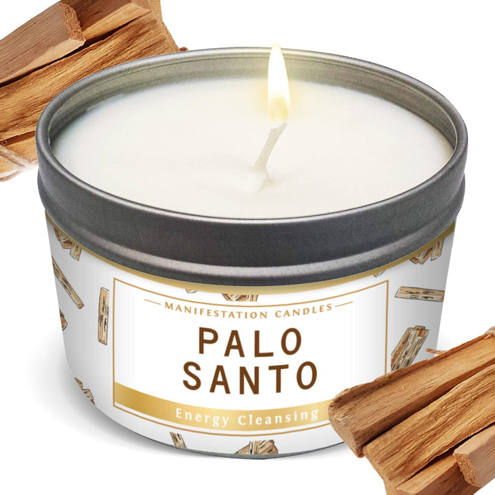 Manifestation Candles Palo Santo Purification and Chakr