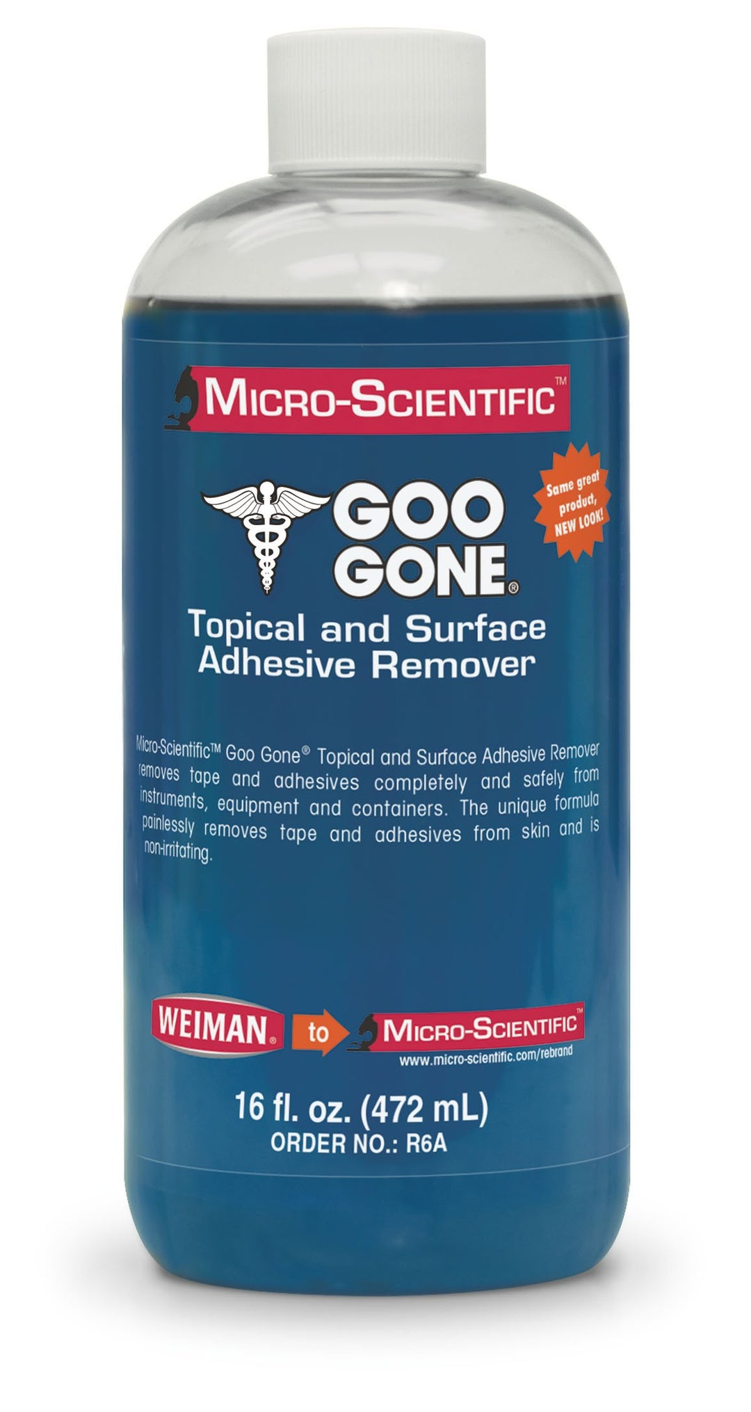 R6A Goo Gone Topical Adhesive Remover for Skin, 16oz