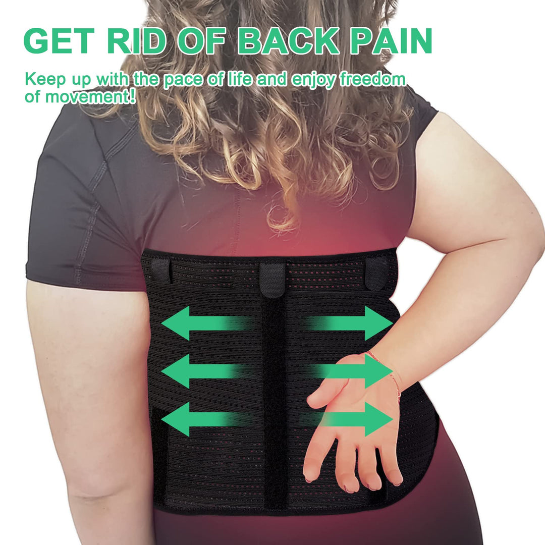 JOMECA Plus Size Lower Back Brace - Extra Large Waist &
