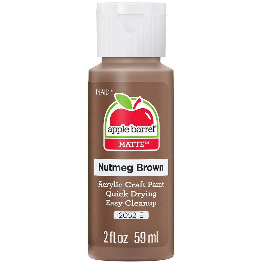 Acrylic Paint in Assorted Colors (2 Ounce), 20521E Nutmeg Brown
