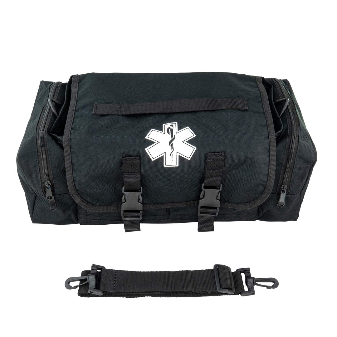 LINE2design First Aid Medical Bag - EMT Paramedic Economical Tactical First Responder Trauma Bag Empty – Multipurpose EMS Bag for Emergency Medical Supplies – Black