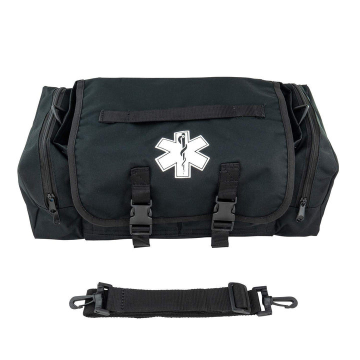 LINE2design First Aid Medical Bag - EMT Paramedic Economical Tactical First Responder Trauma Bag Empty – Multipurpose EMS Bag for Emergency Medical Supplies – Black