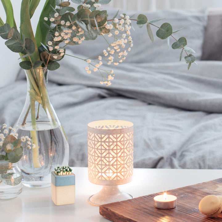 Match Holder with Striker - Modern Ceramic Jar for Strike Anywhere Matches | Perfect for Bathroom Decor, Kitchen Storage, Decorative Farmhouse Fireplace Decor, by Pullan Products