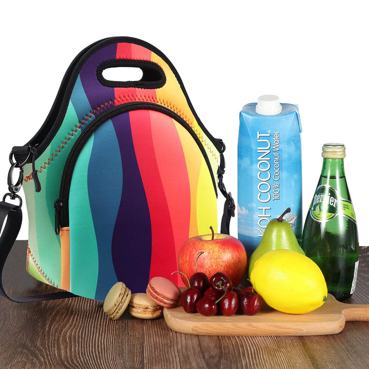 Neoprene Lunch Bags For Kids Women Boys Girls-Lightweight/Foldable/Reusable Lunch Boxes Bags For School,Work,Students,Picnic Gift For Back To School