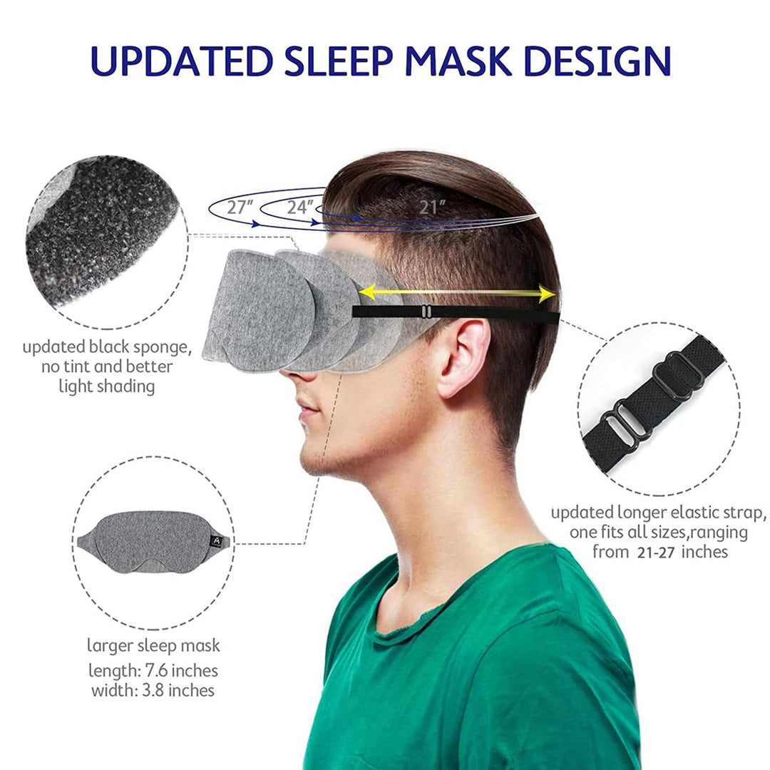 Mavogel Cotton Sleep Eye Mask - Light Blocking Sleep Ma