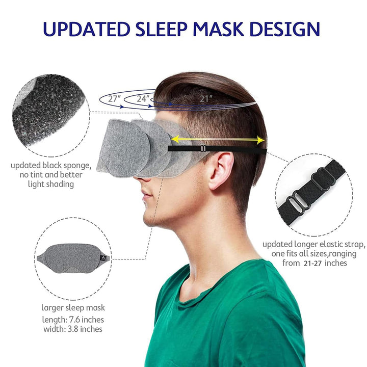 Mavogel Cotton Sleep Eye Mask - Light Blocking Sleep Ma