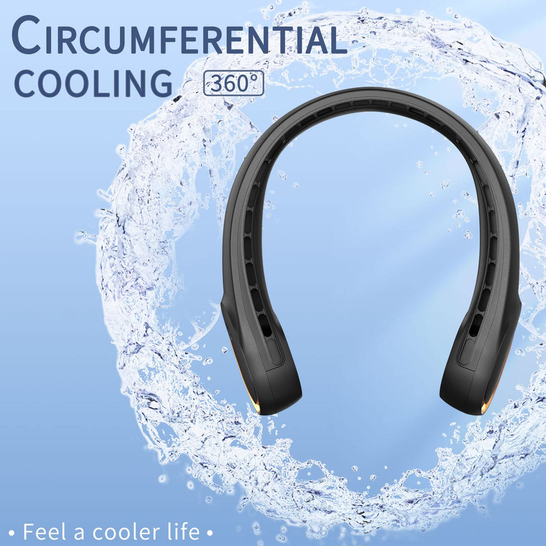 FrSara Neck Fan, Bladeless Neck Fan,Upgraded 5200mAh,Lo