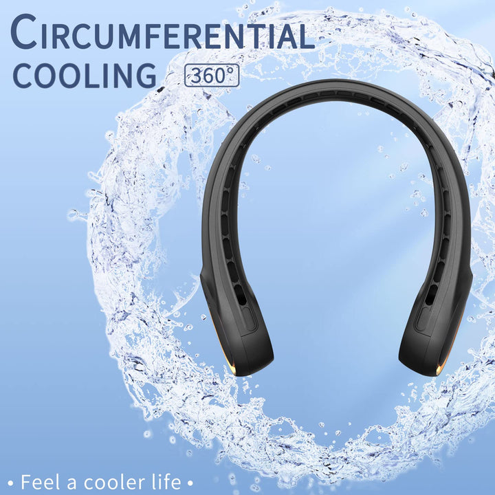 FrSara Neck Fan, Bladeless Neck Fan,Upgraded 5200mAh,Lo