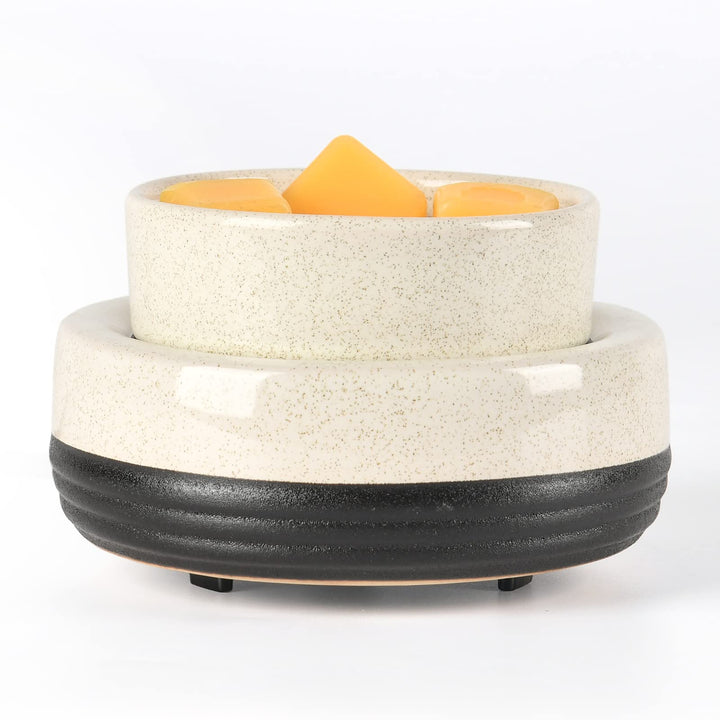 Ceramic Candle Wax Warmer Wax Melt Warmer Wax Melter for Scented Wax, Yankee Jar Candles or Oil Candle Wax Burner Gifts for Home Office Decor Women as Gifts for Mom Grandma Women Girls
