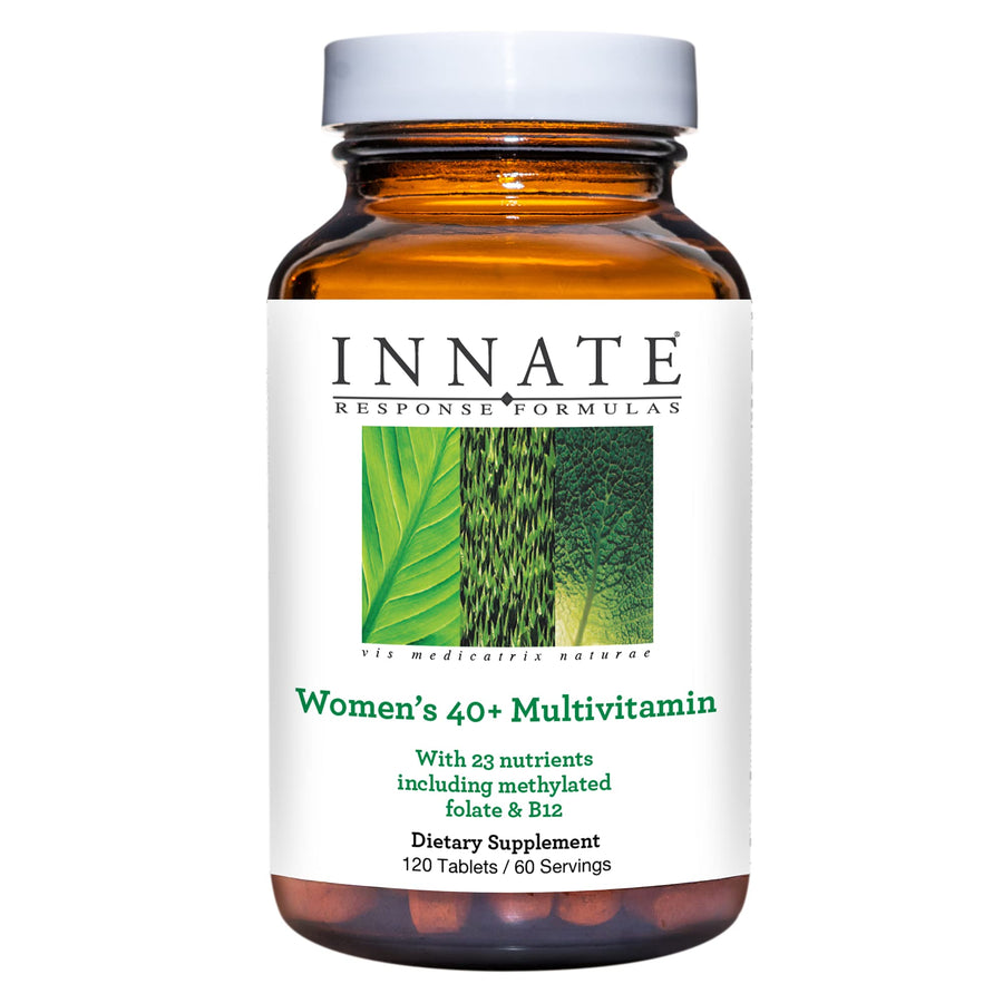 Women’s 40+ Multivitamin - Daily Multivitamin for Women 40 and Over - Includes Methylated Folate and B12 - Made Without 9 Food Allergens - 120 Tablets (60 Servings)
