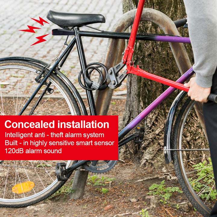G Keni Smart Anti-Theft Bike Alarm, Bike Tail Light Rec