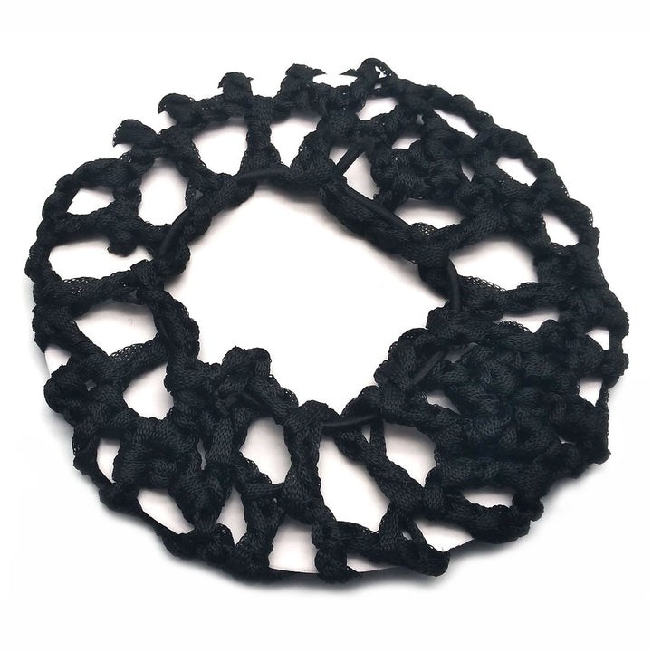Women Ballet Dance Skating Snoods Hair Net Bun Cover Bl