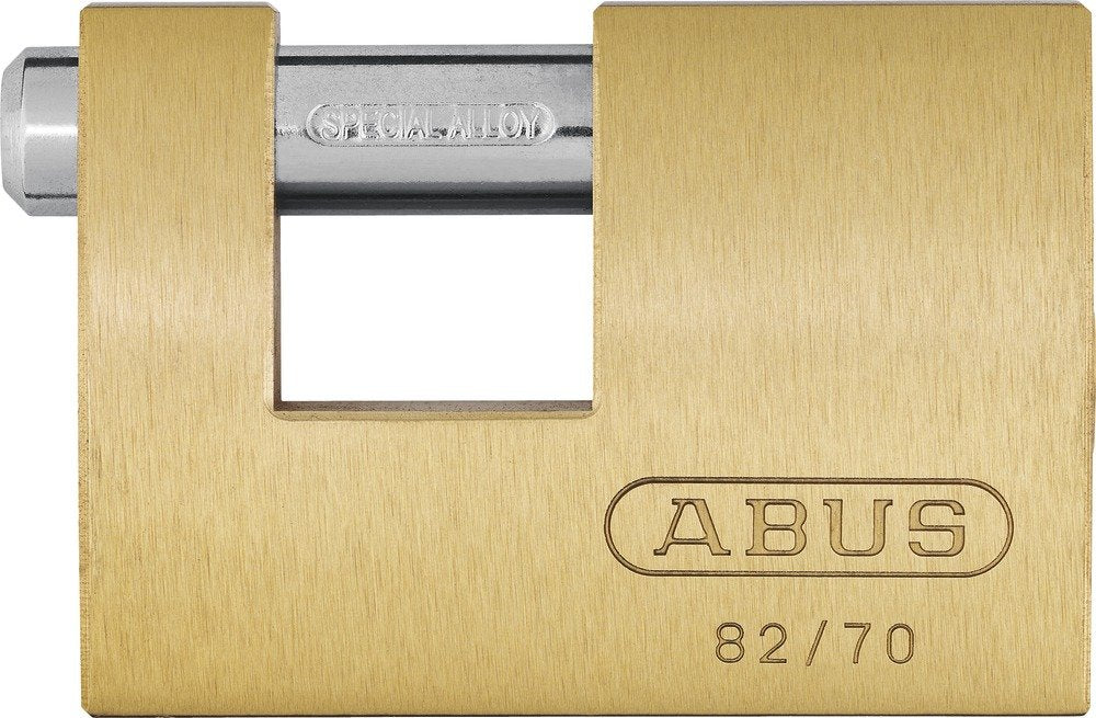 ABUS 82/70 Monoblock Brass Padlock Keyed Different