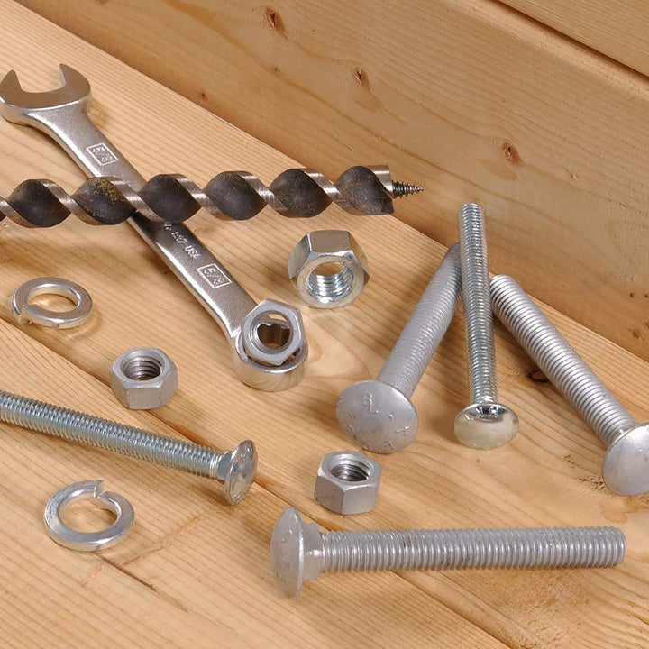 The Hillman Group 240024 Carriage Bolt, 1/4-Inch x 2-1/2-Inch, 100-Pack