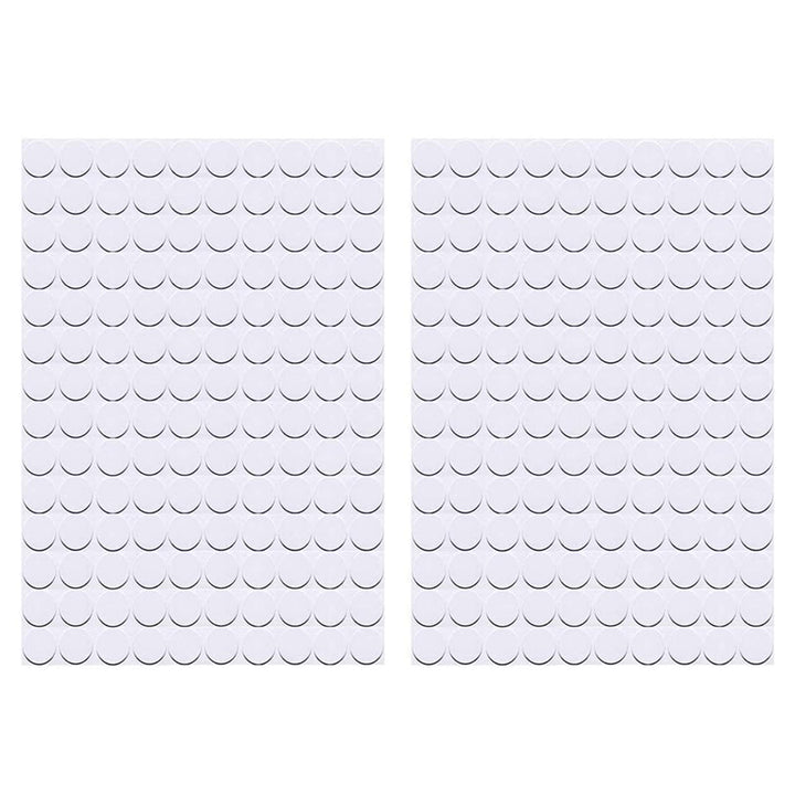 Self-Adhesive Screw Hole Stickers,2-Table 140 in 1 Self-Adhesive Screw Covers Caps Dustproof Sticker 12mm White