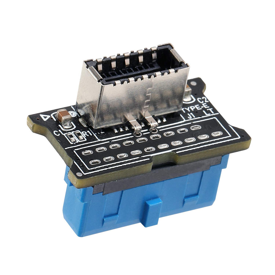 Computer Mainboard USB 3.0 Front 19PIN to 3.1 Type-C Front Panel Header Type-E Adapter 20 to 19 Pin Expansion Card