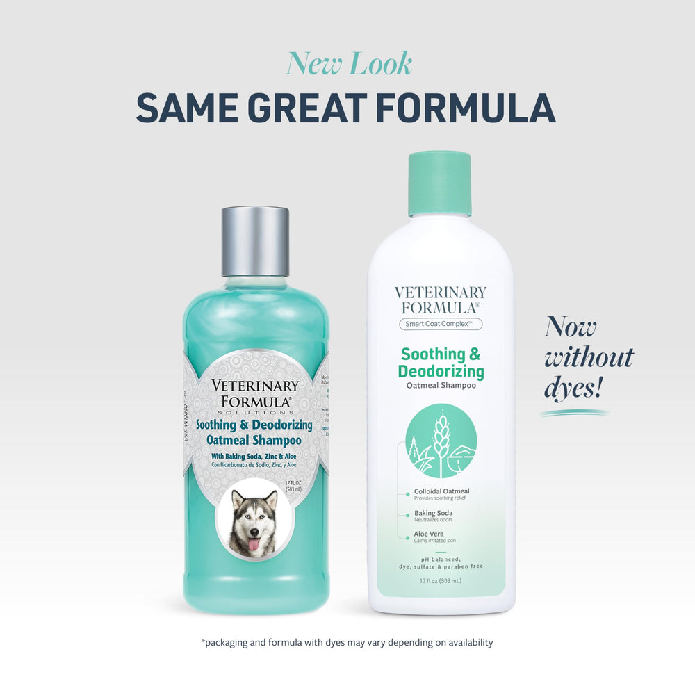 Smart Coat Complex Soothing and Deodorizing Oatmeal Shampoo for Dogs, 17 Fl oz – Baking Soda Eliminates Odors, Aloe Vera & Oatmeal Cleanse and Hydrate Skin – Long-Lasting Fragrance