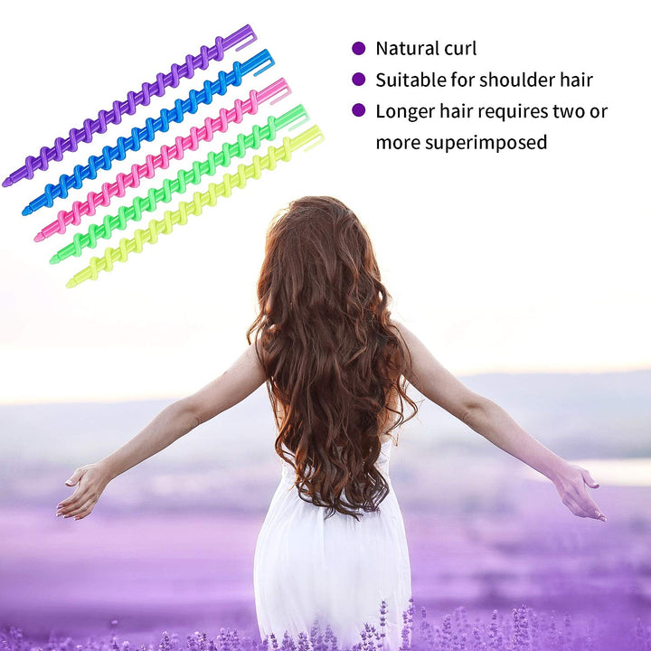 40 Pieces Hair Perm Rod Spiral Rod Plastic Long Barber Hairdressing Styling Curling Perm Rod Hair Rollers Salon Tools for Women