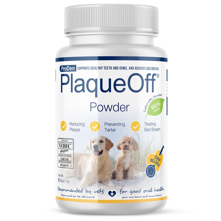 Powder for Pets - Cat & Dog Breath Freshener - Plaque & Tartar Remover for Pet Oral Care - 60g