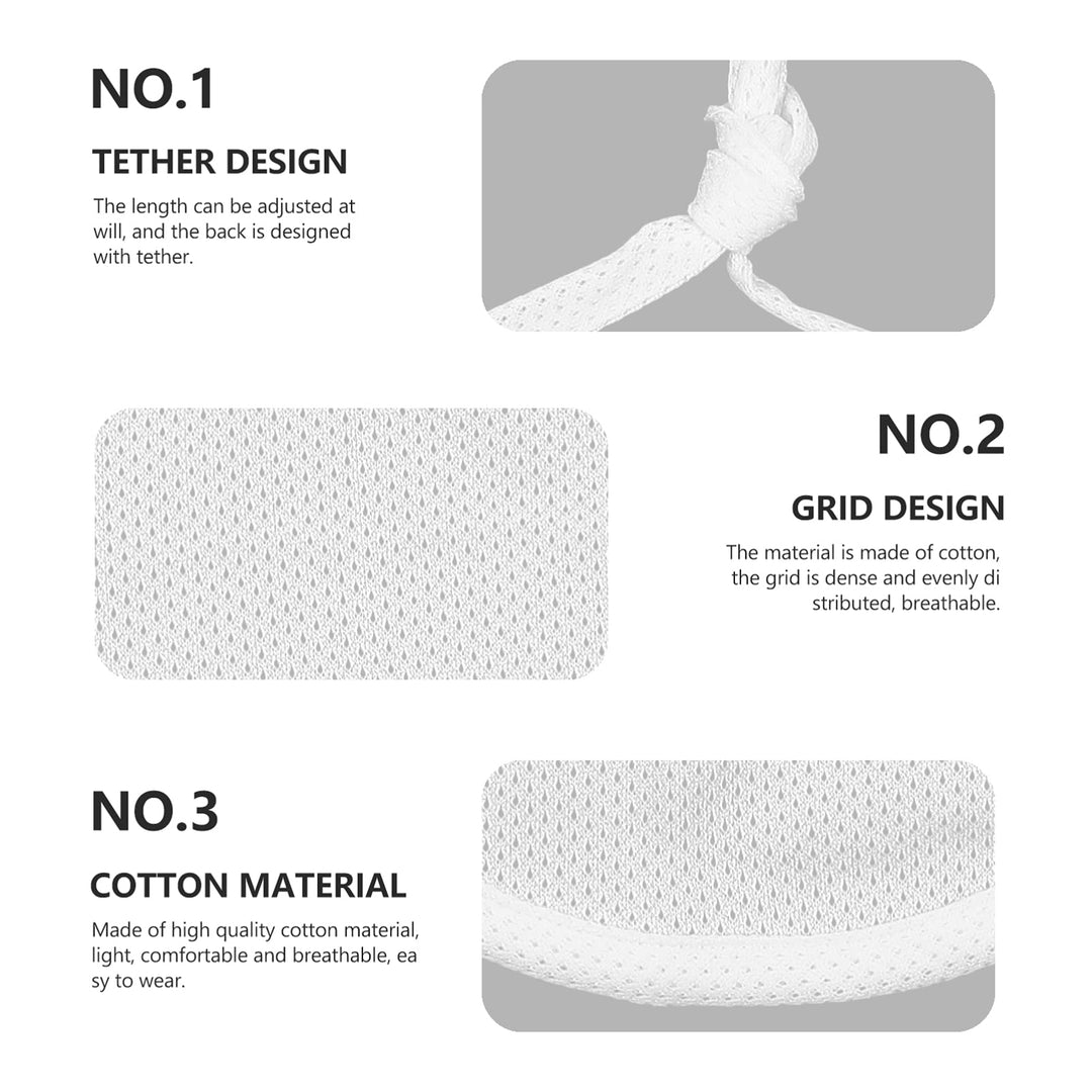 EXCEART 2pcs Neck Stoma Cover Neck Trach Shield Dust- Proof Breathable Neck Trach Cover Wound Dressing Protector Guard for Laryngectomy Home Travel (White)