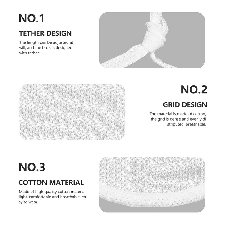 EXCEART 2pcs Neck Stoma Cover Neck Trach Shield Dust- Proof Breathable Neck Trach Cover Wound Dressing Protector Guard for Laryngectomy Home Travel (White)