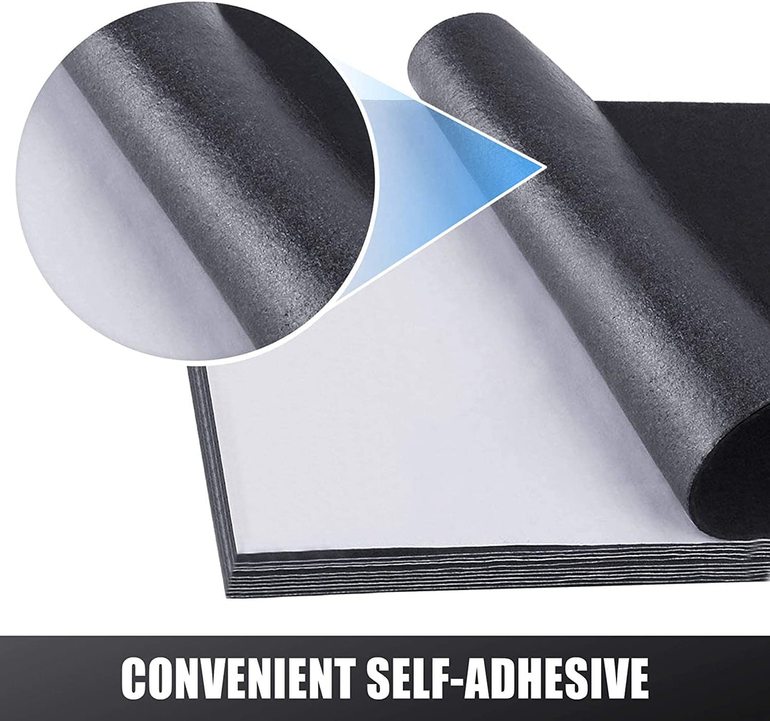 RZJZGZ Adhesive Felt Sheet Black Felt 8.3x11.8in 1mm Fa