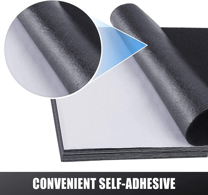 RZJZGZ Adhesive Felt Sheet Black Felt 8.3x11.8in 1mm Fa