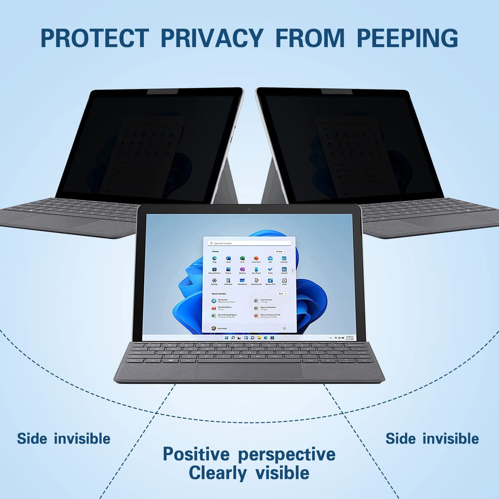 Privacy Screen Protector Compatible for Microsoft Surface Pro 7/6/5/4 Fully Removable,Easy to Install,Reusable,No Bubbles Screen Protector