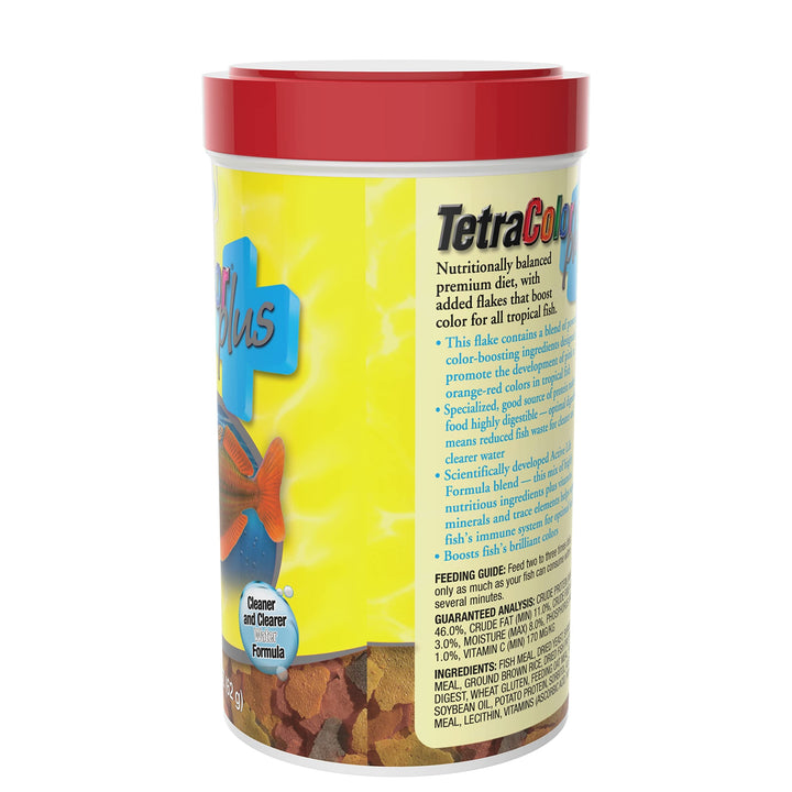 Color PLUS Tropical Flakes with Color Enhancing 2.2 Ounce (Pack of 1)