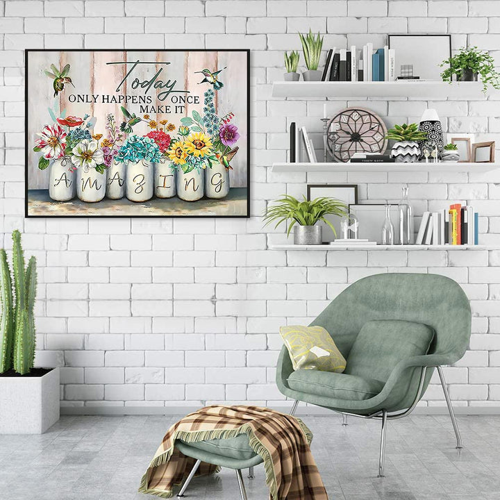 DIY 5D Diamond Painting Kit for Adults, Full Drill 5d Diamond Painting for Kids Baby elephant Paint with Diamonds Dots,Diamond Art Kits Home Decor 11.8x15.7inch