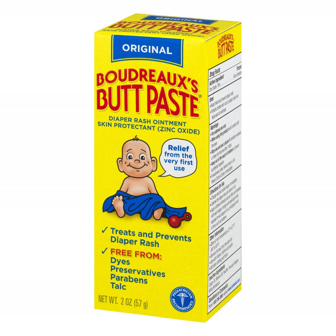 Boudreaux's Butt Paste Diaper Rash Ointment, Zinc Oxide, 2 Ounce Box