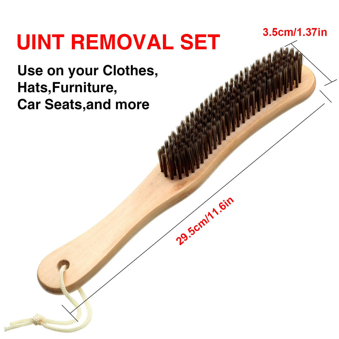 3 Pieces Wood Cashmere Comb and Wood Sweater Shaver Comb Combo Pack Fabric Sweater Shaver Lint Remover Comb with Lint Brush Multi-Fabric Shaver Removes Pilling, Fuzz and Lint from Garments