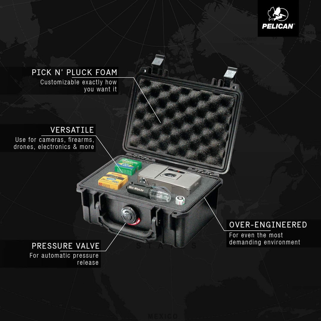 Pelican 1120 Case With Foam (Yellow)