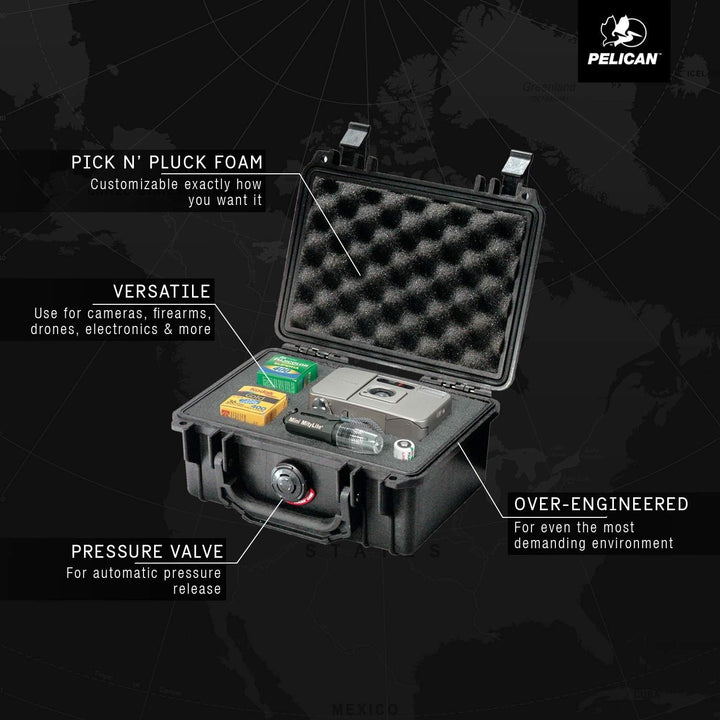 Pelican 1120 Case With Foam (Yellow)