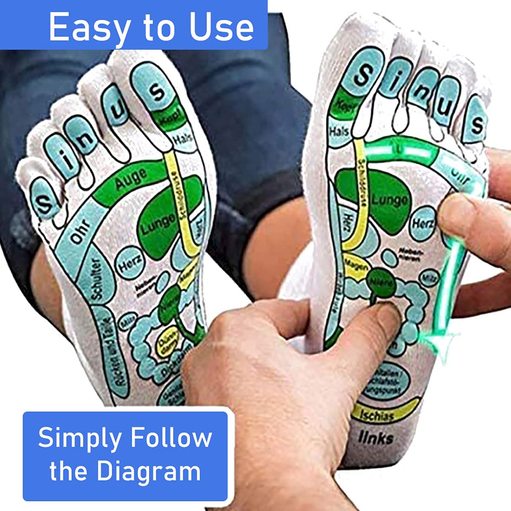 WZPUSMART Acupressure Reflexology Socks for Men and Wom