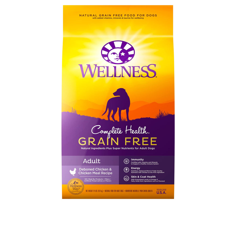 Natural Pet Food Complete Health Natural Grain Free Dry Dog Food, Chicken, 24-Pound Bag