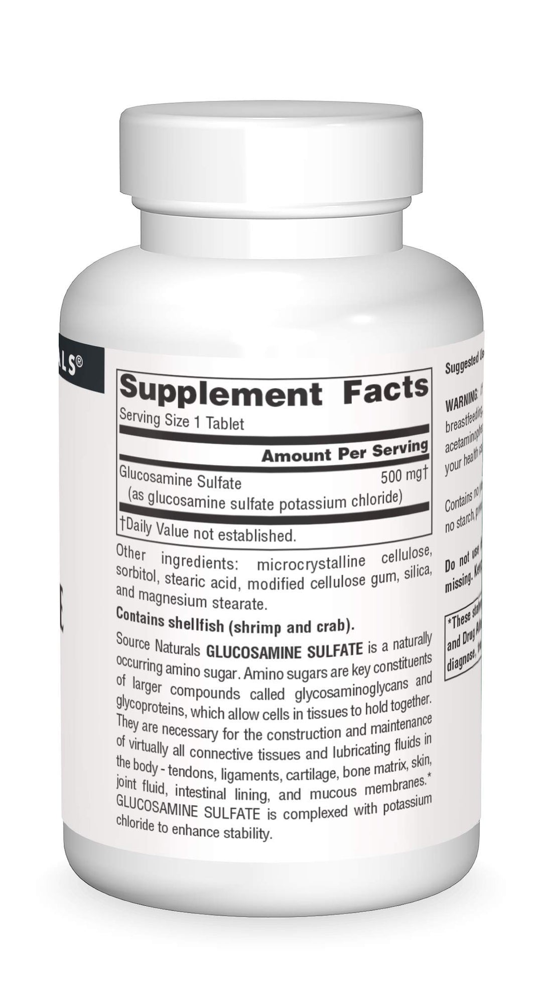 Source Naturals Glucosamine Sulfate, Sodium-Free, for J